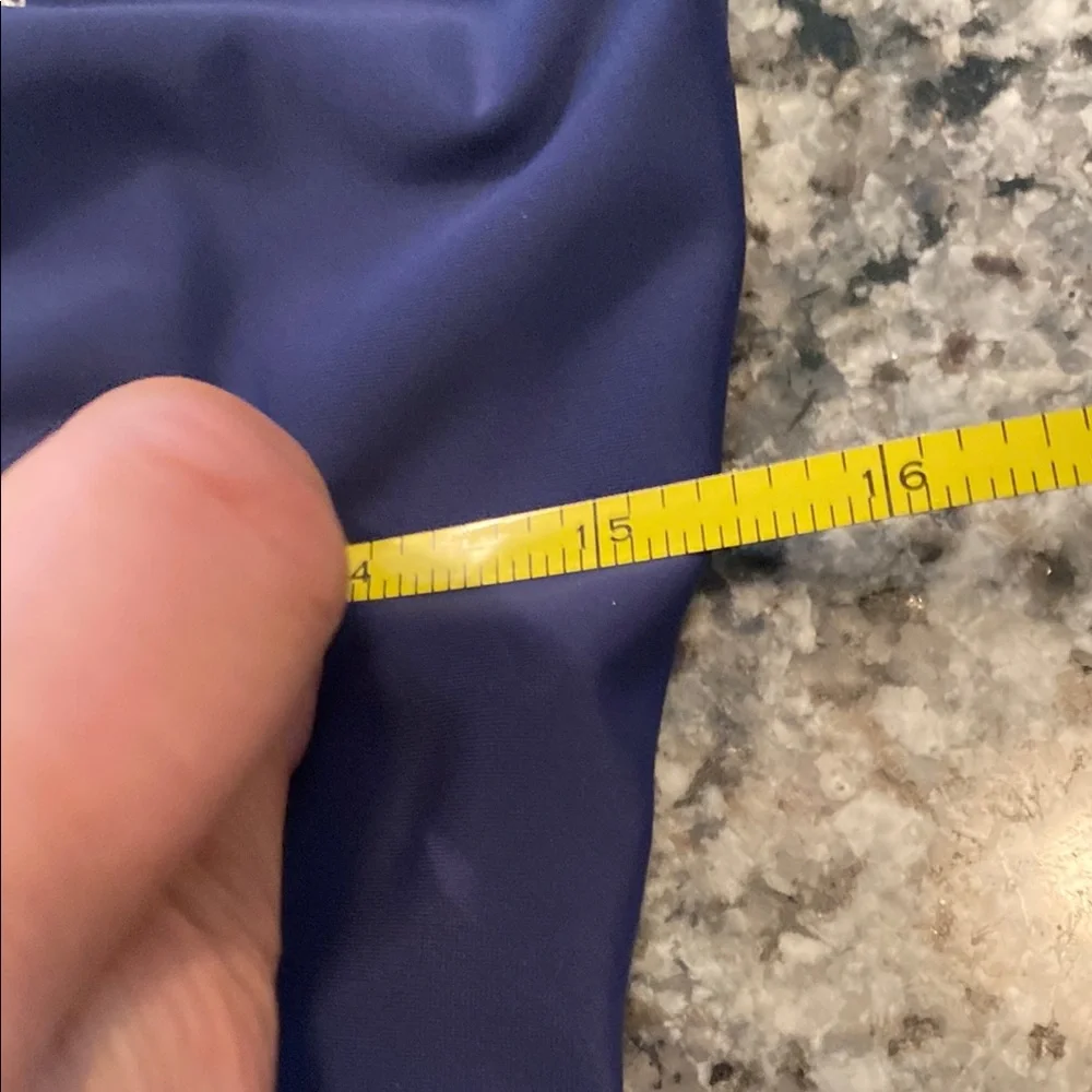 INC International Concepts Blue and White One-Piece Swimsuit Sporty Design 12 - Picture 8 of 16